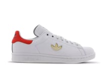 Womens UK 7 Adidas Originals Stan Smith Trainers White Red EG8010 EU 40 2/3 US 8