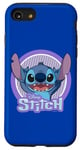 Coque pour iPhone SE (2020) / 7 / 8 Disney Lilo & Stitch Happy Stitch Big Portrait Logo