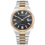 Citizen TSUYOSA Watch Automatic Black Dial Case Bicolor Gold 40mm NJ0154-80H