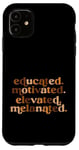 Coque pour iPhone 11 Black Education Histoire de la motivation noire