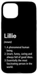 Coque pour iPhone 15 Plus Lillie Définition du nom Dictionnaire amusant