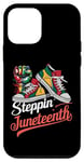 Coque pour iPhone 12 mini stepping into juneteenth Afro Woman Black Girls Sneakers Hommes