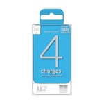 Juice 4 Charges Power Bank 12,000mAh Portable Charger for Apple iPhone, Samsung, Microsoft, Oppo, Sony - Aqua