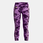 Legging longueur chevilles imprimé Project Rock Lets Go pour fille Provence Mauve / High Vis Jaune / Silt YXL (160 - 170 cm)