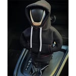 Hoodie Car Gear Shift Cover Mode Gearshift Hoodie Bil Gear Shift Knop Cover black