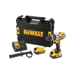 DeWalt XR XRP Combi Drill 18V - DCD996P2-GB w/ 2x 5Ah Batteries, Charger & Case