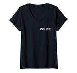 Womens Police Shirt, Law Enforcement, Sheriff, Cop, Police Officer V-Neck T-Shirt