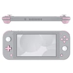 eXtremeRate Cherry Blossoms Pink Replacement ABXY Home Capture Plus Minus Keys Dpad L R ZL ZR Trigger for Nintendo Switch Lite, Full Set Buttons Repair Kits with Tools for Nintendo Switch Lite