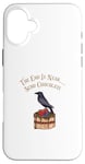 Coque pour iPhone 16 Plus Funny The End is near, Send Chocolate Design