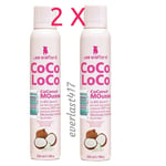 Lee Stafford Coco Loco Coconut  Mousse, for big bouncy hair , 2 X 200 ML