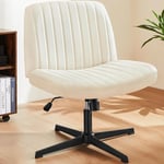 Chaise de bureau pour ordinateur, siège pivotant de travail en maille ergonomique mi-hauteur avec roulettes, soutien lombaire confortable, accoudoirs