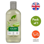 Dr Organic Aloe Vera Shampoo Natural Hair Silky, Soft and Nourished - 265ml