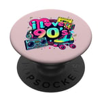 Vintage 90s Party Outfit Men Women Eighties I Love The 90s PopSockets Adhesive PopGrip