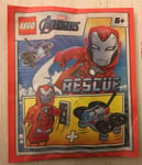 POLYBAG LEGO MARVEL AVENGERS FIGURINE MINIFIGURE FOIL 242217 RESCUE RESCOUSSE