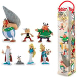 Pack de 7 Figurines - PLASTOY - Tubo Astérix : Le Village Gaulois