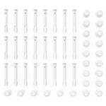 24PCS Plastic Pool Joint Pins and Rubber Seals, Joyhoop 6 cm/2.36 Inch Swimming Pool Joint Pins Prism Frame Replacement for 13ft-24ft/10ft-12ft Round and 10312 Series Pools Pin Accessories