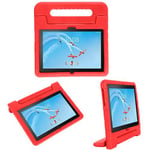 Coque pour Lenovo Tab P10,Lenovo Tab M10 Enfants Etui avec poignée iMOSHION® Rouge