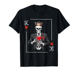 King of Hearts Skeleton Card Valentines Matching Couple Men T-Shirt