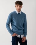 Boss Orange Kanovano Mens Crew Neck Jumper - Light Blue - Size Medium