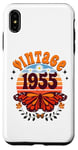 Coque pour iPhone XS Max 70 Ans Année 1955 Papillon Femme 70eme Anniversaire 1955