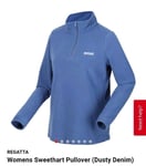 Regatta Womens Fleece Sweetheart Light Weight Micro Half Zip Quick Dry Top 24