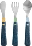 Tommee Tippee Big Kids Stainless Steel First Cutlery Set, Rounded Edges, Chunky