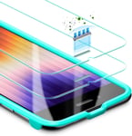 Verre Trempé Protecteur D¿Écran Compatible Avec Iphone Se 2022/2020 Et Iphone 8/7,Cadre D¿Installation Facile,Contre Les Rayures,Coque Friendly,2 Paquets