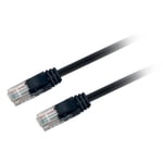 Textorm Câble RJ45 CAT 5E UTP - mâle/mâle - 20 m - Noir