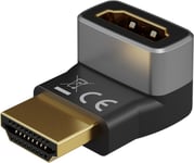 Goobay HDMI vinklet adapter 90° vertikal, 8K@60 Hz