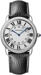 Cartier WSRN0029 Ronde Solo De Cartier Sølvfarvet/Læder Ø36 mm