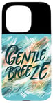 Coque pour iPhone 15 Pro Belles couleurs vives avec tenue de discours Gentle Breeze