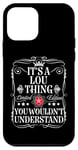 Coque pour iPhone 12 mini Le nom de Lou est un truc que tu ne comprendrais pas