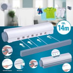 Automatic Washing Line Retractable Wall Mounted Extendable Clothes Dryer Airer