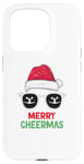 Coque pour iPhone 15 Pro joyeux Cheermas, Pom-pom girl Noël