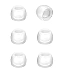 JVC EP-FX2S-Z 3 pairs of replacement silicone earpieces for JVC earbuds - S size - White