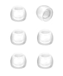 JVC EP-FX2S-B Small Silicone Replacement Earpieces (3 Pairs) for JVC Earbuds - S size - (White)