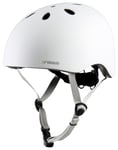 Cross Unisex BMX Bike Helmet - White, 54-58cm White