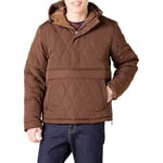 Amazon Essentials Doudoune à Capuche avec Fermeture Éclair Courte Homme, Brun Profond, 6XL Grande Taille