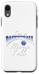 Coque pour iPhone XR Southern Moms Cadeau de basket-ball fantaisie pour femme Bleu et blanc