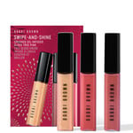 Bobbi Brown Swipe-and-Shine Crushed Oil-Infused Gloss Trio - Pink (Worth £54)