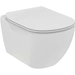 Ideal Standard - Tesi - wc suspendu avec abattant SoftClose, RimLS+, blanc T536001