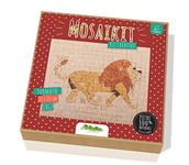 Mosaikit- Kit mosaïque géant-Lion 17 x 17 cm, MSK-Leone, Multicolore