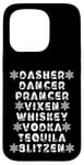 iPhone 15 Pro Dasher Dancer Prancer Vixen Spirits Funny Christmas List Case