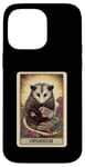 Coque pour iPhone 14 Pro Max Esthetic Cottagecore The Opossum Possum Jeu de cartes Tarot