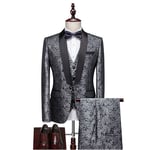 (Veste+Pantalon+Gilet+Chemises)Costume Hommes Mariage Business Slim Fit Smoking Simple Poitrine À Deux Boutons, Men Suits 3 Piece Pour Fête Confort Blazer Xhm340p