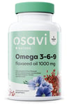 Osavi - Omega 3-6-9 Flaxseed Oil, 1000mg - 60 softgels