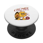 Bande dessinée rétro de Cromer North Norfolk Soul Surfer '84 PopSockets PopGrip Interchangeable