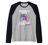 Donkey Pox t Donkeypox The Disease Killing America Democrat Raglan Baseball Tee