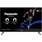 Panasonic TX-48MZ700B, 48 Inch 4K Ultra HD OLED Smart 2023 TV, High Dynamic Range (HDR), Dolby Atmos and Dolby Vision, Android TV, Google Assistant, Chromecast, 2 Feet Pedestal, Remote Control, Black