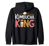 Kombucha Tea King Of Kombucha Zip Hoodie